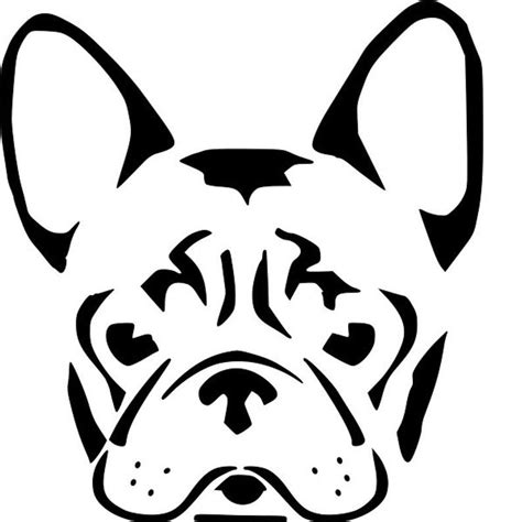 Printable French Bulldog Pumpkin Stencil